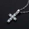 Cross Moissanite Necklace