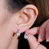 Fishtail Crosses Moissanite Earrings