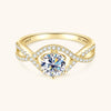Infinito - Twist Six Claw Moissanite Ring