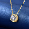 Solitaire Simple Style Moissanite Necklace