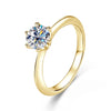 Classico - Round Cut Moissanite Ring