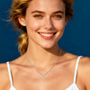 Solitaire Simple Style Moissanite Necklace