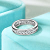 Plena - Full Eternity Round Cut Moissanite Ring