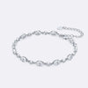 Tennis Oval Cut Pavé Moissanite Bracelet
