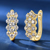 Three Row Cluster Moissanite Earring