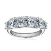 Cinque - Five-stones Round cut Moissanite Ring