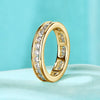 Plena - Full Eternity Round Cut Moissanite Ring