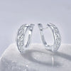U-Shaped Hoop Moissanite Earring