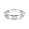 Fortuna - Trio Flower Four-leaf Moissanite Ring