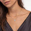 Shell Shape Oval Cut Moissanite Necklace