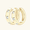 Forever Huggie Hoop Moissanite Earrings