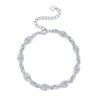 Oval Cut Infinity Link Moissanite Bracelet