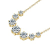 7-Stone Smiley Chain Moissanite Necklace
