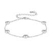 Bezel Brilliant Cut Moissanite Bracelet