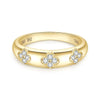 Fortuna - Trio Flower Four-leaf Moissanite Ring