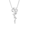 Rose Flower Moissanite Necklace