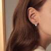 Oval Infinite Moissanite Earrings
