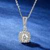 Classic Square Moissanite Necklace