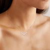 5 Flowers Moissanite Necklace