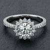 Girasole - Sunflower Shape Moissanite Ring