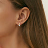 Oval Infinite Moissanite Earrings