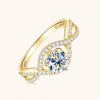 Infinito - Twist Six Claw Moissanite Ring