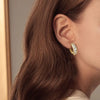 U-Shaped Hoop Moissanite Earring