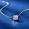 Solitaire Simple Style Moissanite Necklace
