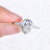 Lacrima - Waterdrop Shape Pear Cut Moissanite Ring