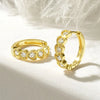 Heart Hoop Moissanite Earrings