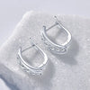 U-Shaped Hoop Moissanite Earring