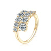 Ouvert - Open Round Cut Moissanite Ring