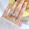 Cinque - Five-stones Round cut Moissanite Ring