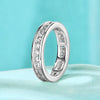 Plena - Full Eternity Round Cut Moissanite Ring