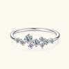 Grappe - Classic Cluster Round cut Moissanite Ring
