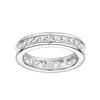 Plena - Full Eternity Round Cut Moissanite Ring