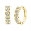 Heart Hoop Moissanite Earrings