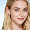Six Claw Solitaire U Huggies Moissanite Earring