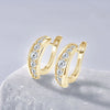 U-Shaped Hoop Moissanite Earring