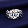 Trois - 3-Carats Round cut Pavé Moissanite Ring