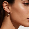 Hoop Drop Moissanite Earring