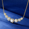 7-Stone Smiley Chain Moissanite Necklace
