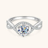 Infinito - Twist Six Claw Moissanite Ring