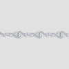 Oval Cut Infinity Link Moissanite Bracelet