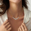7-Stone Smiley Chain Moissanite Necklace