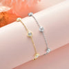 Bezel Brilliant Cut Moissanite Bracelet