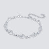 Oval Cut Infinity Link Moissanite Bracelet