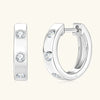 Forever Huggie Hoop Moissanite Earrings