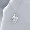 Shell Shape Oval Cut Moissanite Necklace