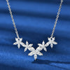5 Flowers Moissanite Necklace